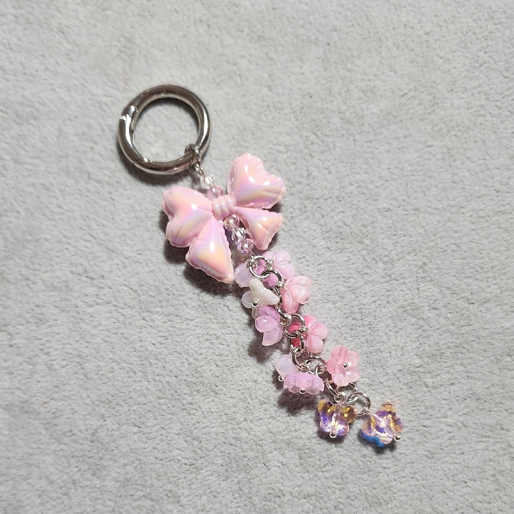 Pink Bow Key Holder